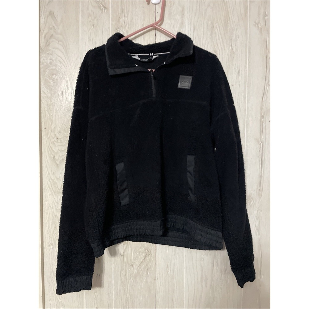 Under Armour Men's Mission Half Zip‎ Jacket Black Size Large